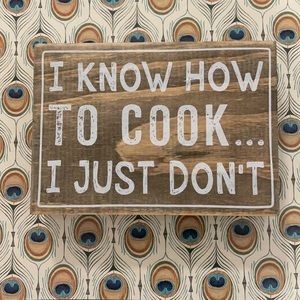 Wooden Kitchen sign